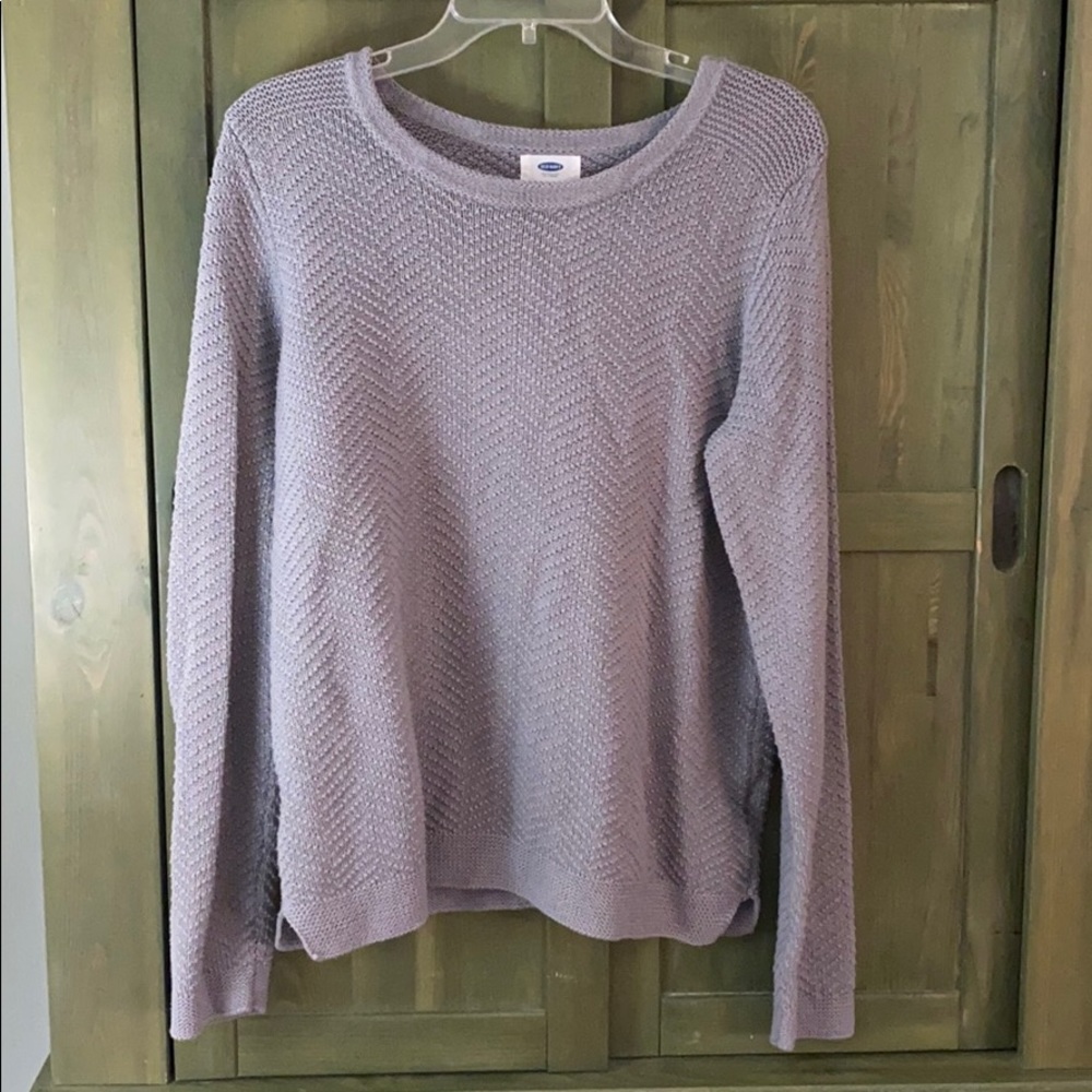 Comfy gray knit sweater from old navy L